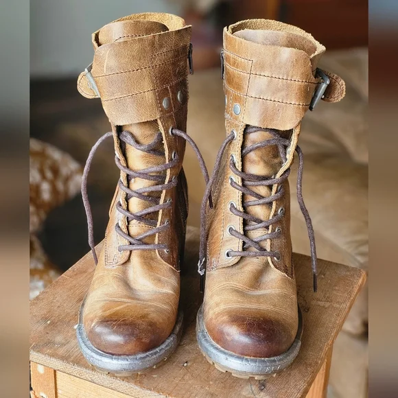 Fly London Women's Lask Mid-Calf Combat Boots - Picture 3 of 10